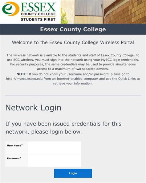 ecc login.